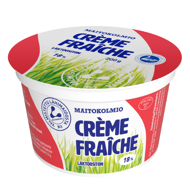 MAITOKOLMIO Crème fraîche 200g laktoositon
